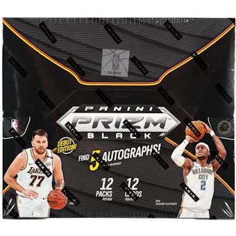 Panini - 2024-25 PRIZM Black Basketball - Hobby Box