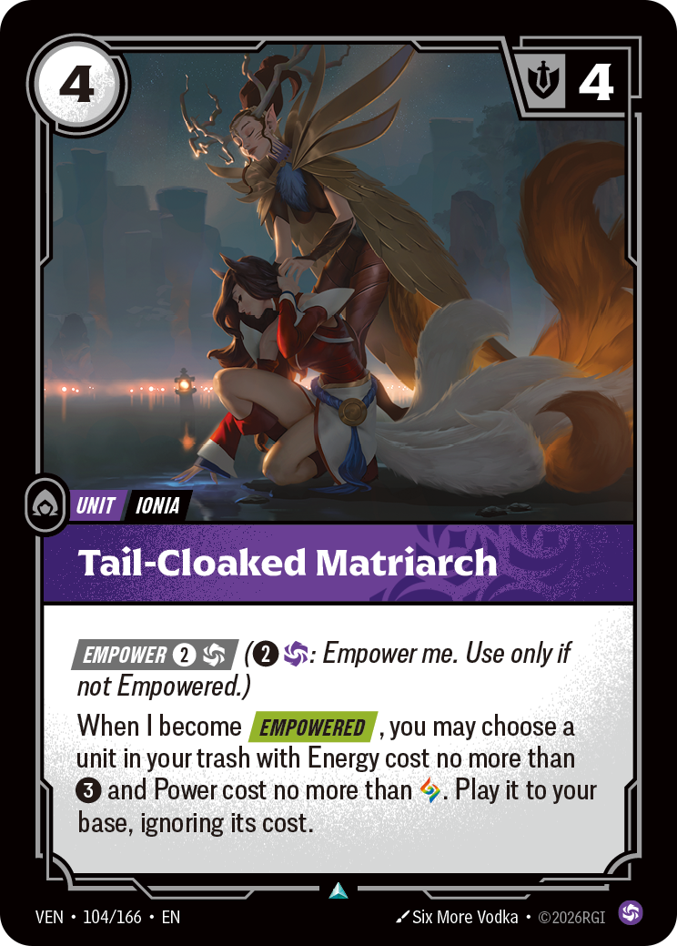 Tail-Cloaked Matriarch (VEN-104/166) [Riftbound: Vendetta]