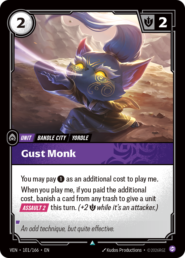 Gust Monk (VEN-101/166) [Riftbound: Vendetta]
