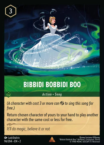 96/204 - Bibbidi Bobbidi Boo - Rare Foil