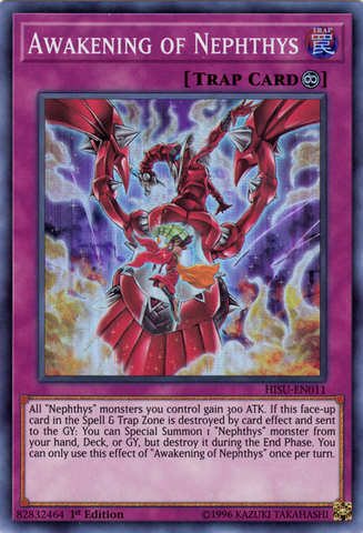 Awakening of Nephthys [HISU-EN011] Super Rare