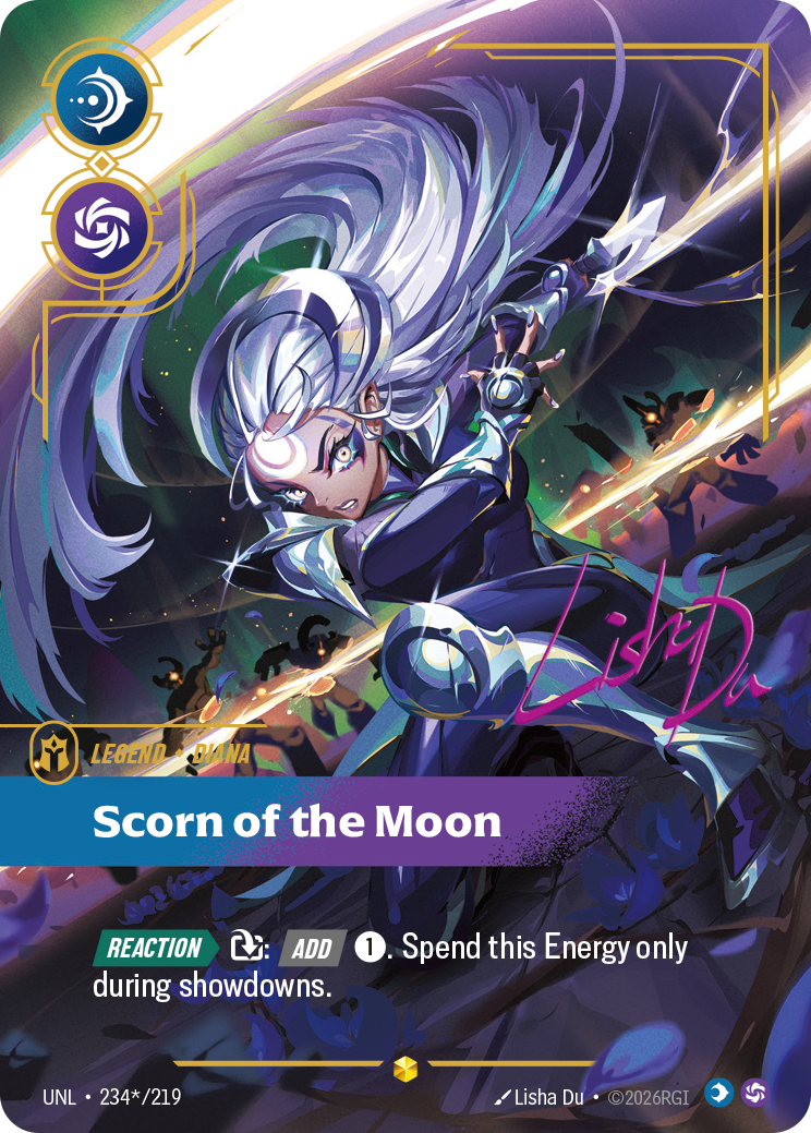 Diana - Scorn of the Moon (Signature) (UNL-234a/219) [Riftbound: Unleashed]