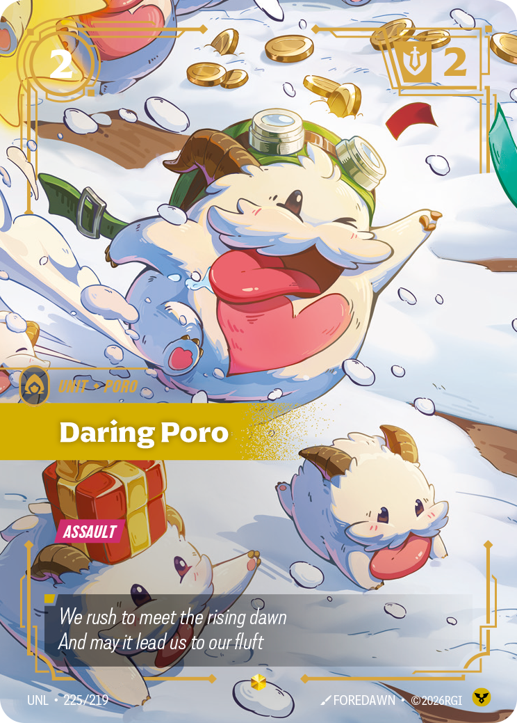 Daring Poro (Overnumbered) (UNL-225a/219) [Riftbound: Unleashed]