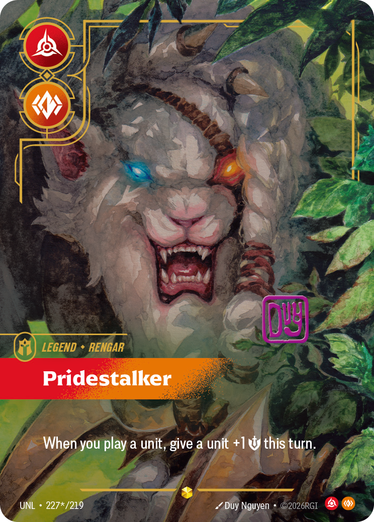 Rengar - Pridestalker (Signature) (UNL-227a/219) [Riftbound: Unleashed]