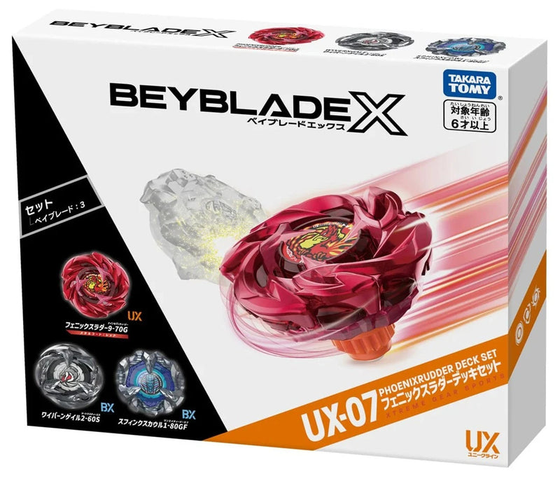 Beyblade X - UX-07 - Phoenix Rudder Deck Set