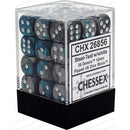Chessex - CHX26856 - Gemini Steel-Teal/White 36D6