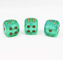 Chessex CHX 26862 Borealis Lime green/Gold 36D6