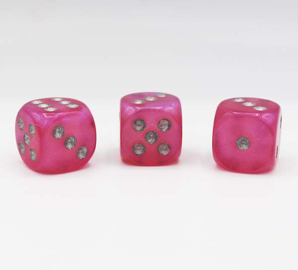 Chessex CHX 26862 Borealis Pink/Silver  36D6