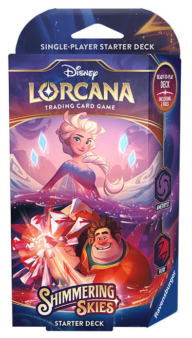 Ravensburger - Disney Lorcana: Shimmering Skies - Amethyst & Ruby Starter Deck