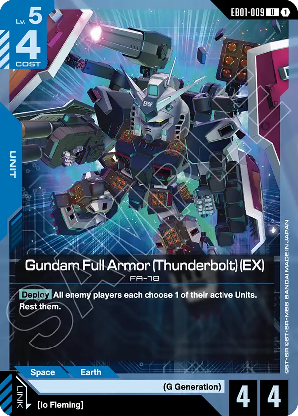 Gundam Full Armor (Thunderbolt) (EX) [EB01-009] (U)