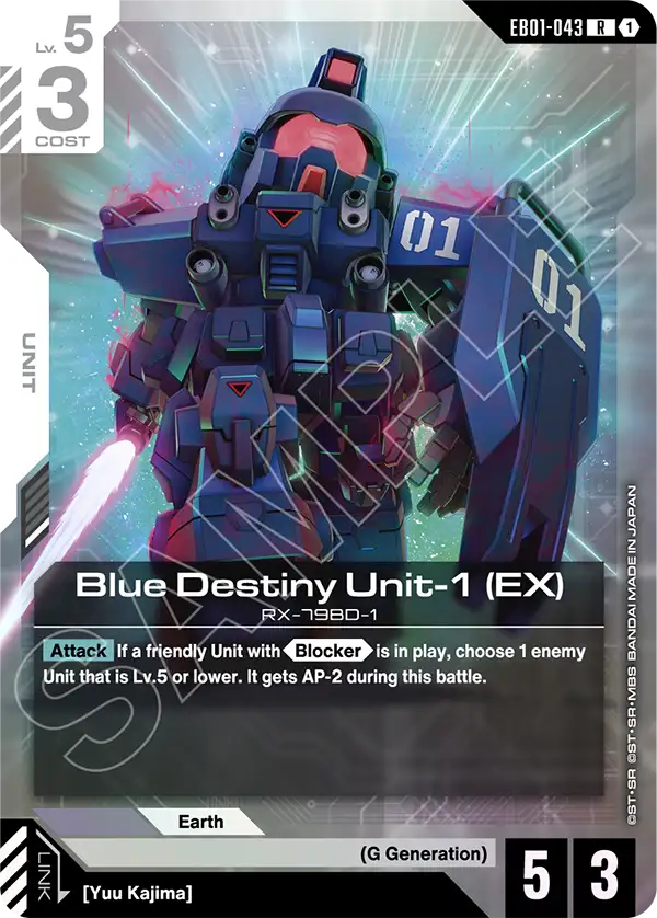 Blue Destiny Unit-1 (EX) [EB01-043] (R)