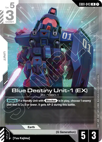 Blue Destiny Unit-1 (EX) [EB01-043] (R)