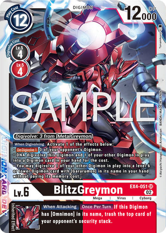 EX4-051 - BlitzGreymon - Super Rare - NM