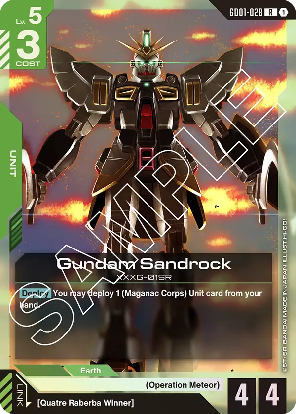 Gundam Sandrock XXXG-01SR [GD01-028] (R)