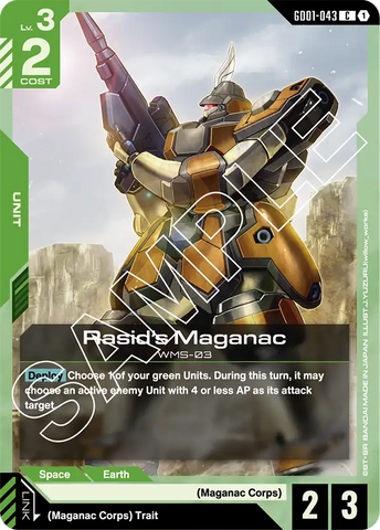 Rasid's Maganac WMS-03 [GD01-043] (C)