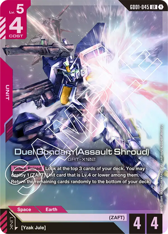 Duel Gundam (Assault Shroud) GAT-X102 [GD01-045] (LR)