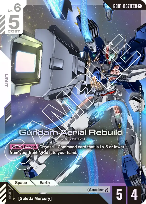 Gundam Aerial Rebuild XVX-016RN [GD01-067] (LR)
