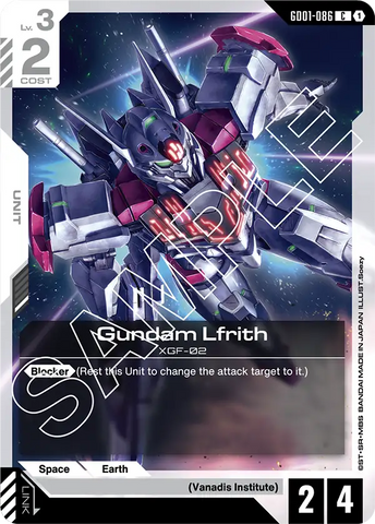 Gundam Lfrith XGF-02 [GD01-086] (C)