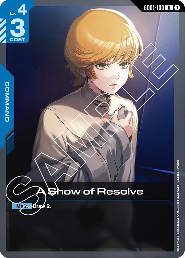 A Show of Resolve [GD01-100] (U)
