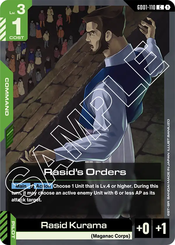 Rasid's Orders [GD01-110] (C)