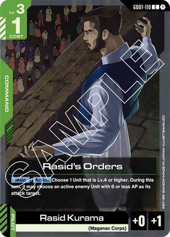 Rasid's Orders [GD01-110] (C)