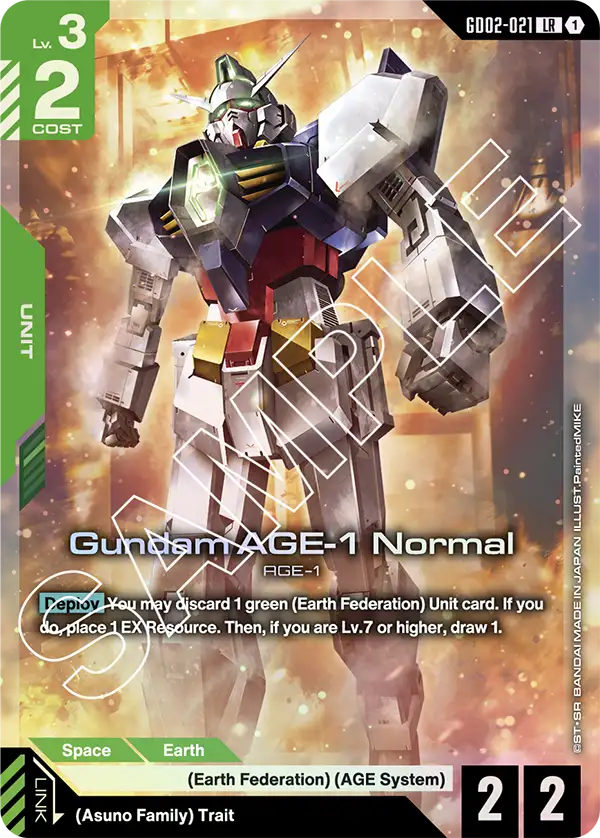 Gundam AGE-1 Normal AGE-1 [GD02-021] (LR)