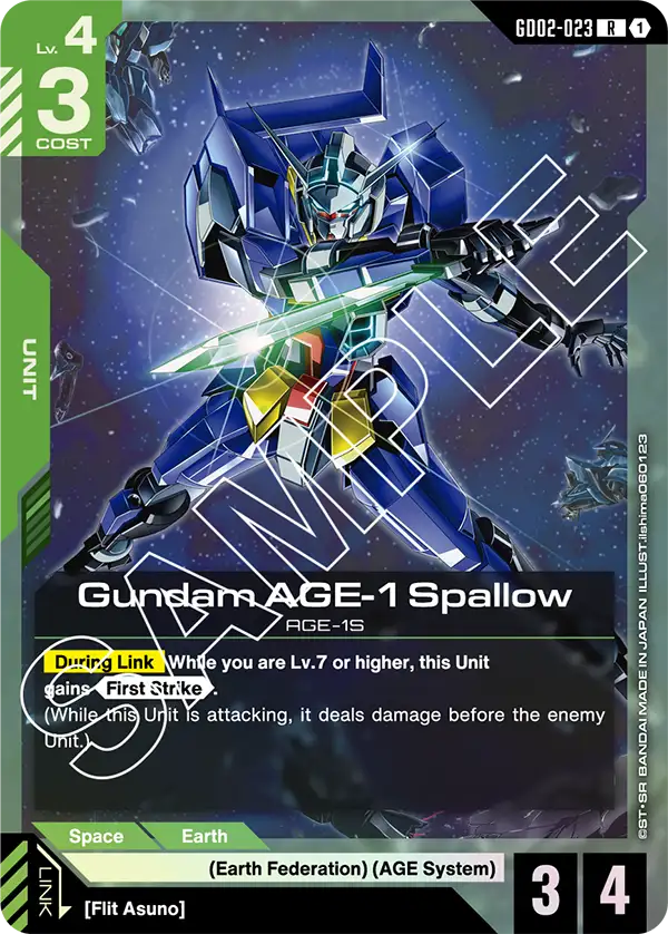 Gundam AGE-1 Spallow AGE-1S [GD02-023] (R)