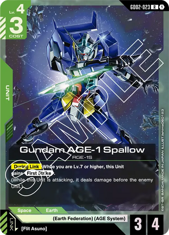 Gundam AGE-1 Spallow AGE-1S [GD02-023] (R)