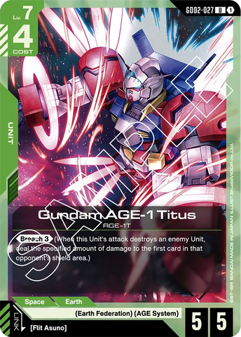 Gundam AGE-1 Titus AGE-1T [GD02-027] (U)