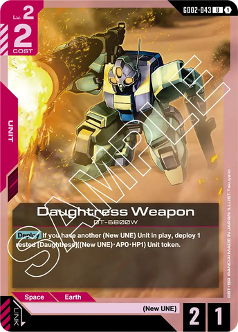 Daughtress Weapon DT-6800W [GD02-043] (U)