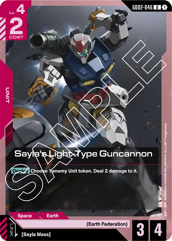Sayla's Light-Type Guncannon [GD02-046] (U)