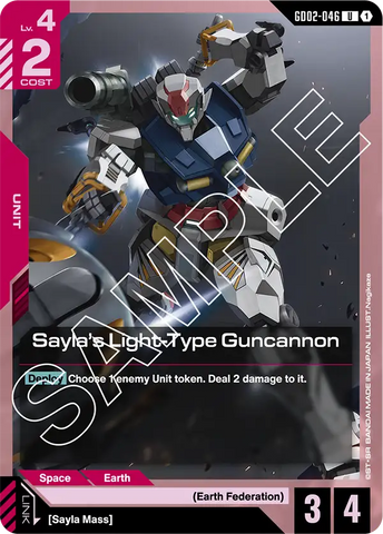 Sayla's Light-Type Guncannon [GD02-046] (U)