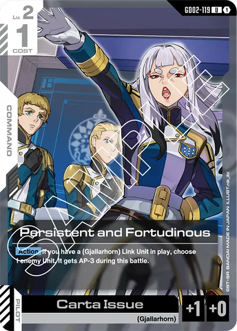 Persistent and Fortudinous [GD02-119] (U)