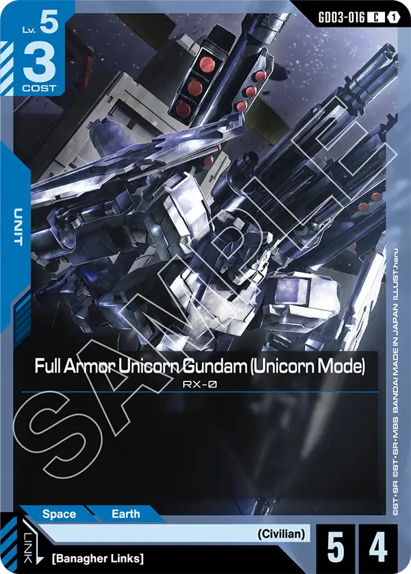 Full Armor Unicorn Gundam (Unicorn Mode) RX-0 [GD03-016] (C)
