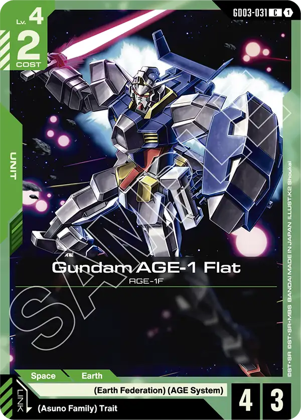 Gundam AGE-1 Flat AGE-1F [GD03-031] (C)