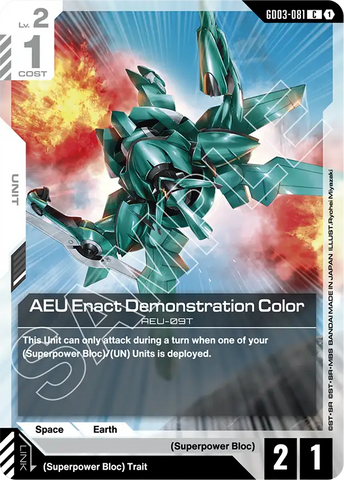 AEU Enact Demonstration Color AEU-09T [GD03-081] (C)