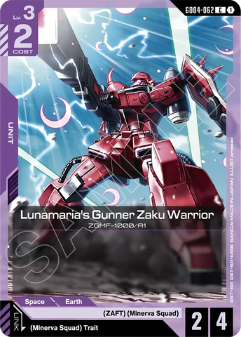 Lunamaria's Gunner Zaku Warrior ZGMF-1000/A1 [GD04-062] (C)