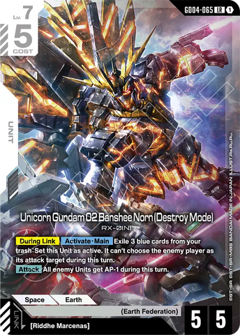 Unicorn Gundam 02 Banshee Norn (Destroy Mode) RX-0(N) [GD04-065] (LR)