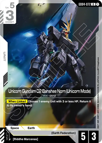 Unicorn Gundam 02 Banshee Norn (Unicorn Mode) RX-0(N) [GD04-072] (U)