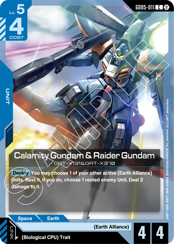 Calamity Gundam & Raider Gundam GAT-X131&GAT-X370 [GD05-011] (C)