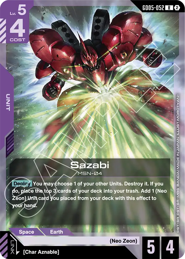 Sazabi MSN-04 [GD05-052] (R)