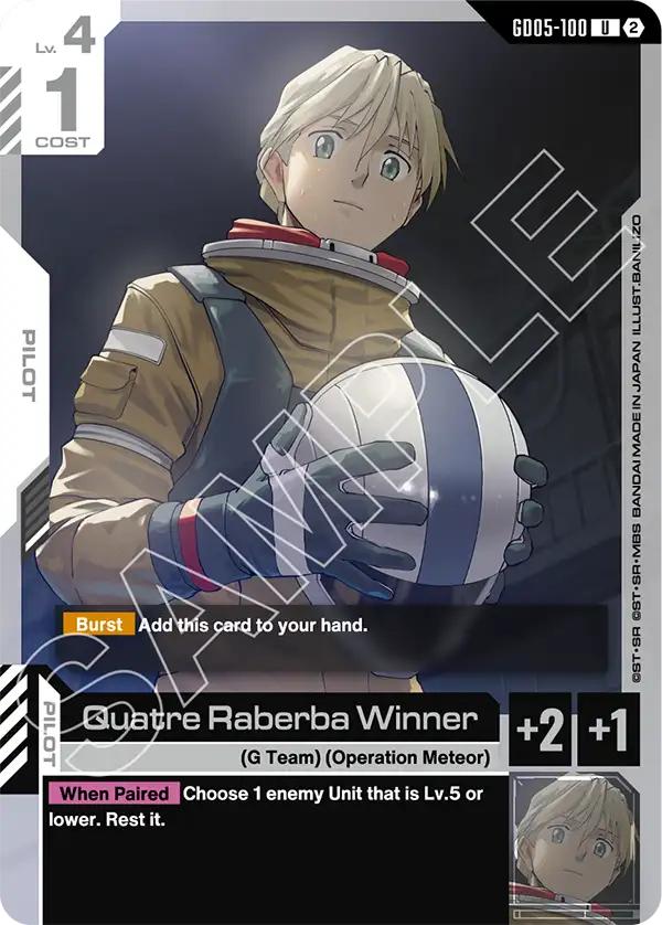 Quatre Raberba Winner [GD05-100] (U)
