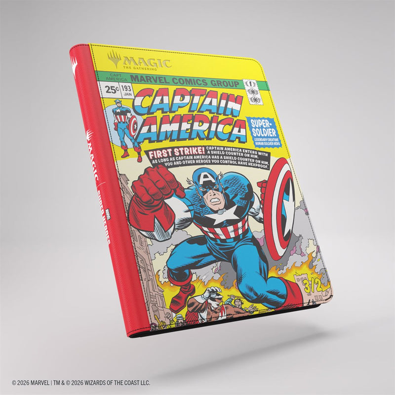 Gamegenic - Magic The Gathering: Marvel Super Heroes - Zip-up Binder 18pkt: Cap A/Black Panther