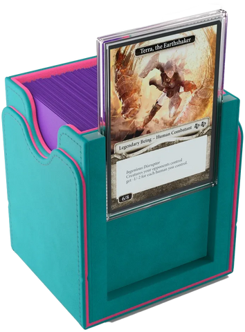 Gamegenic - Squire Plus 100+ XL: Teal/Pink - Deck Box