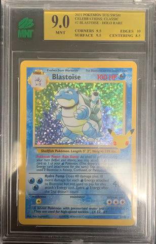 Blastoise - Celebrations: Classic Collection #2 - MNT 9.0