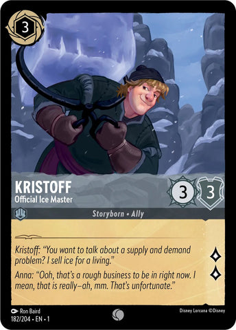 182/204 - Kristoff - Official Ice Master - Common Non-Foil