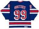 Wayne Gretzky Autographed - New York Rangers Blue Jersey