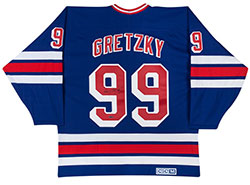 Wayne Gretzky Autographed - New York Rangers Blue Jersey