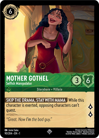 90/204 - Mother Gothel - Selfish Manipulator - Super Rare Non-Foil