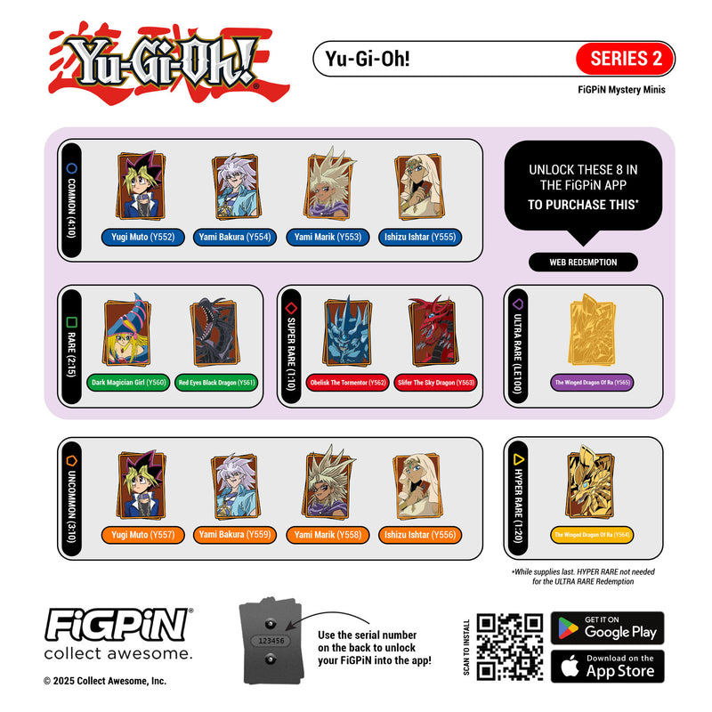 FiGPiN - Mini Mystery Yu-Gi-Oh: Series 2 - Hard Enamel Pins